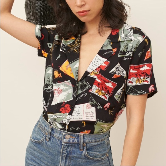 Reformation Cuban Down Top - Picture 1 of 4